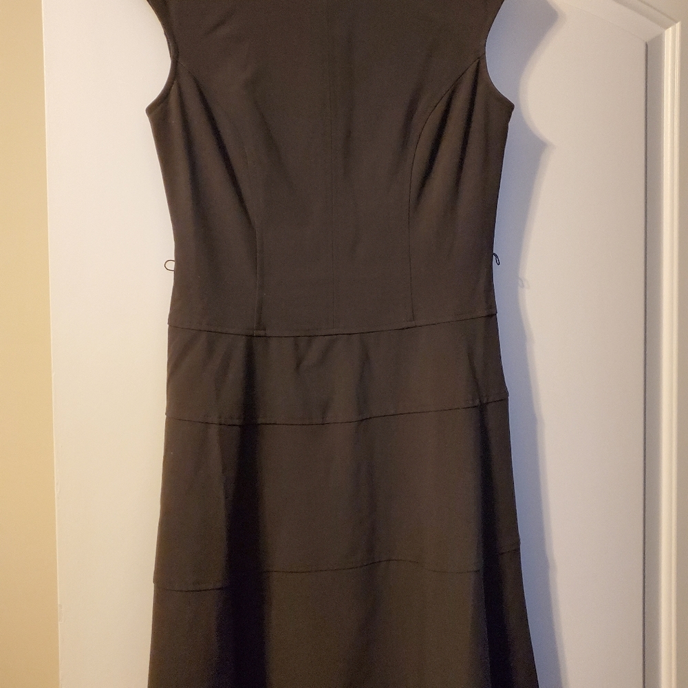 Chaps grey dress, size 8 petite